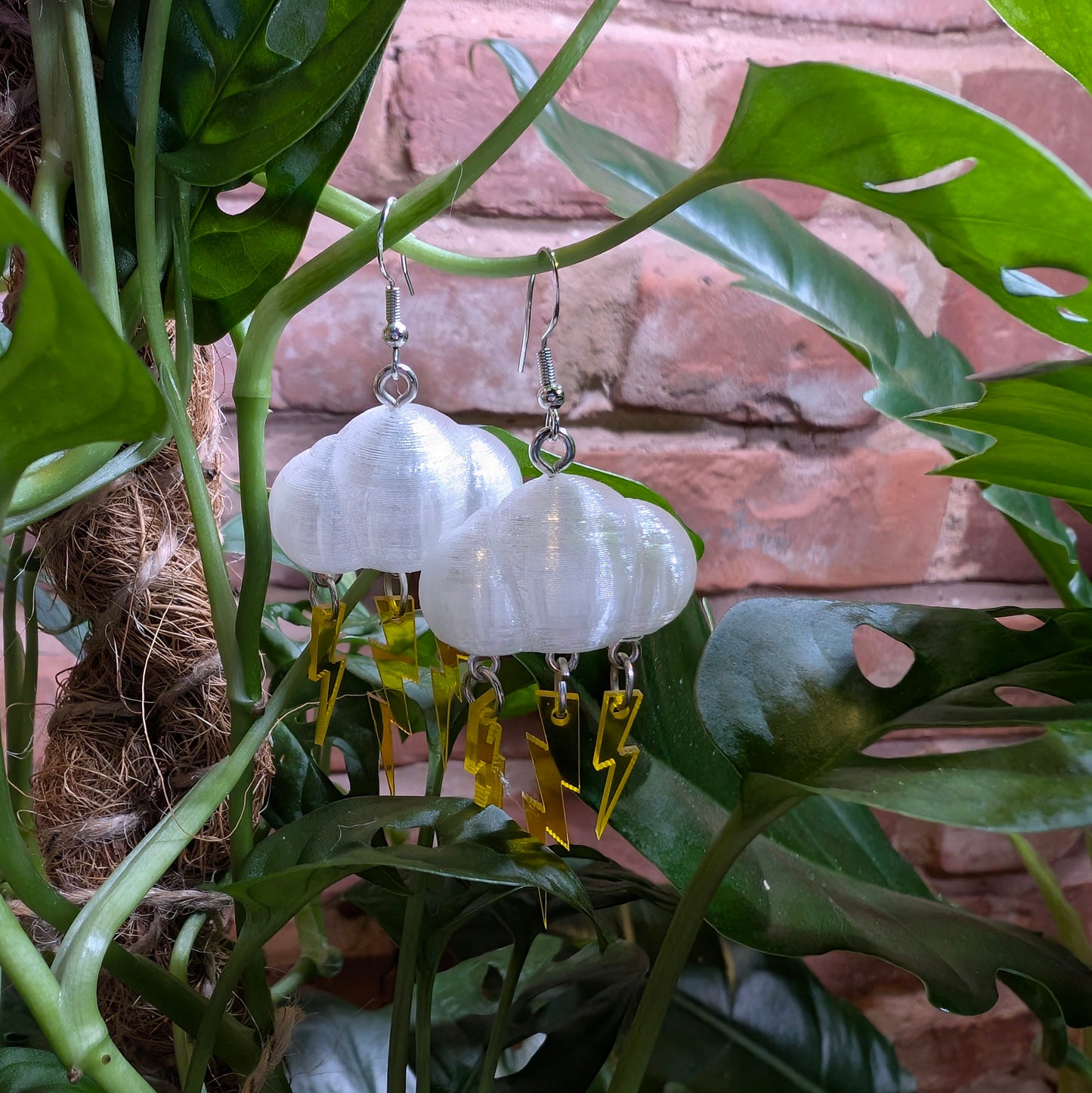 Fluffy Cloud Earrings